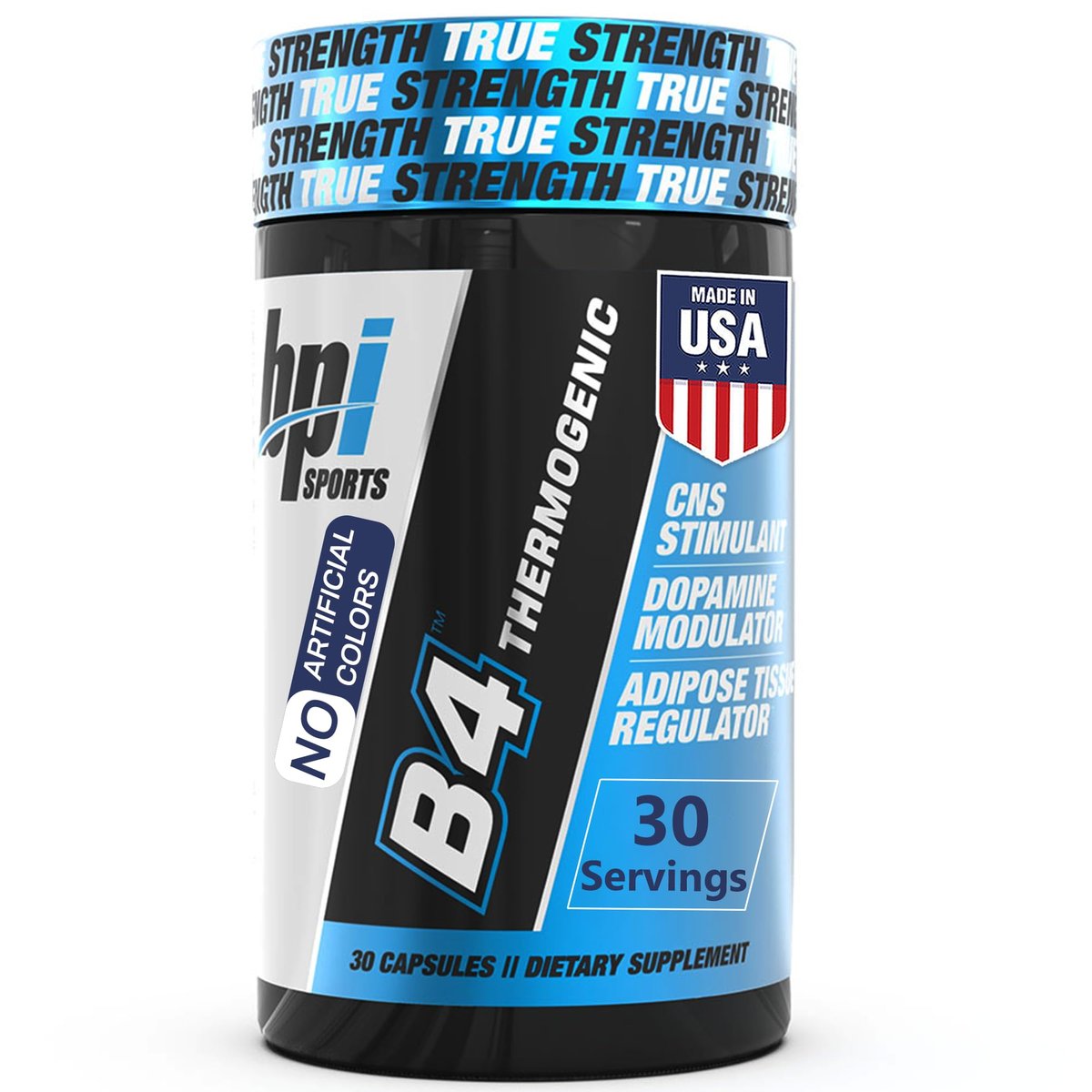 BPI Sports B4 – Extra Starker Natürlicher Fatburner für Männer & Frauen – Keto-freundliche Kapseln zur Gewichtsabnahme & Appetitkontrolle – 30 Portionen – 710 mg