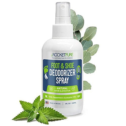 Rocket Pure Natürlicher Fuß- und Schuh-Deodorant-Spray - Minze, 118 ml (4 fl oz)