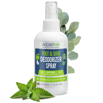 Rocket Pure Natürlicher Fuß- und Schuh-Deodorant-Spray - Minze, 118 ml (4 fl oz)