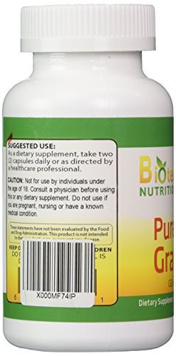 Biotech Nutritions Graviola 100% Reine Graviola 1300 mg pro Portion 120 Kapseln pro Flasche (Annona muricata)