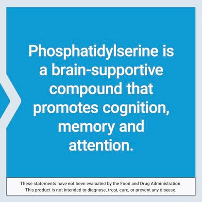 Life Extension PS Kapseln – Phosphatidylserin für kognitive Leistungsfähigkeit, glutenfrei, nicht-GVO, vegetarisch, 100 Kapseln