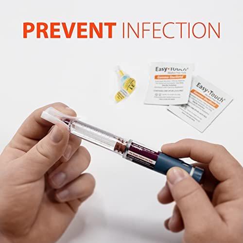 EasyTouch Gamma-sterilisierte Alkohol-Vorbereitungstücher, Box mit 100 Stück
