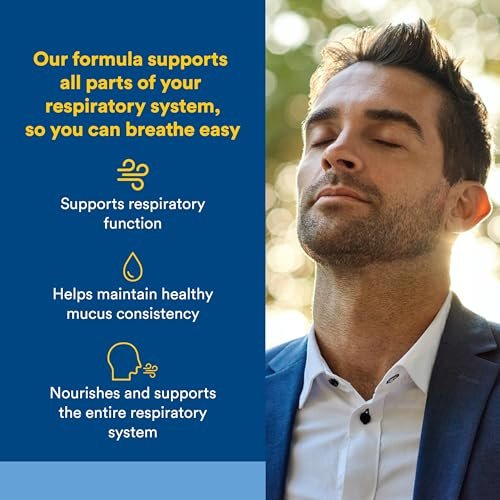 Lungen-, Bronchial- & Sinus-Gesundheit von Natural Factors – Natürliche Unterstützung für Atemwege und leichte Atmung, 45 Tabletten (45 Portionen)