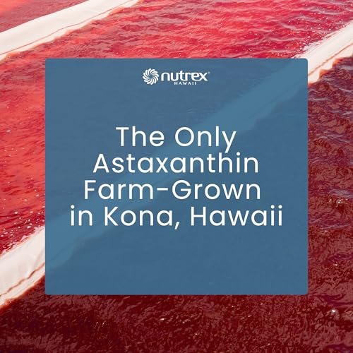 Nutrex Hawaii BioAstin Hawaiian Astaxanthin – 4 mg, 60 Softgels – Antioxidant für Haut & Immunsystem – aus Mikroalgen aus Kona, Hawaii – Non-GMO & Glutenfrei