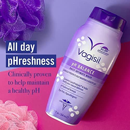 Vagisil Intimwaschgel für die Intimhygiene, pH-Balance, gynäkologisch getestet, hypoallergen, 355 ml (1er-Pack)