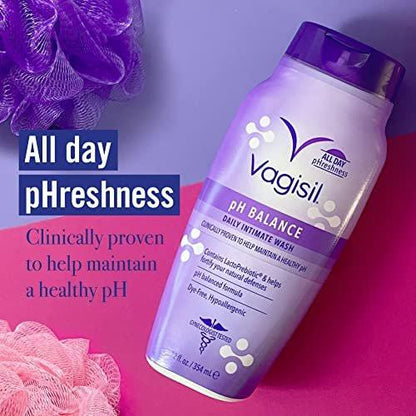 Vagisil Intimwaschgel für die Intimhygiene, pH-Balance, gynäkologisch getestet, hypoallergen, 355 ml (1er-Pack)