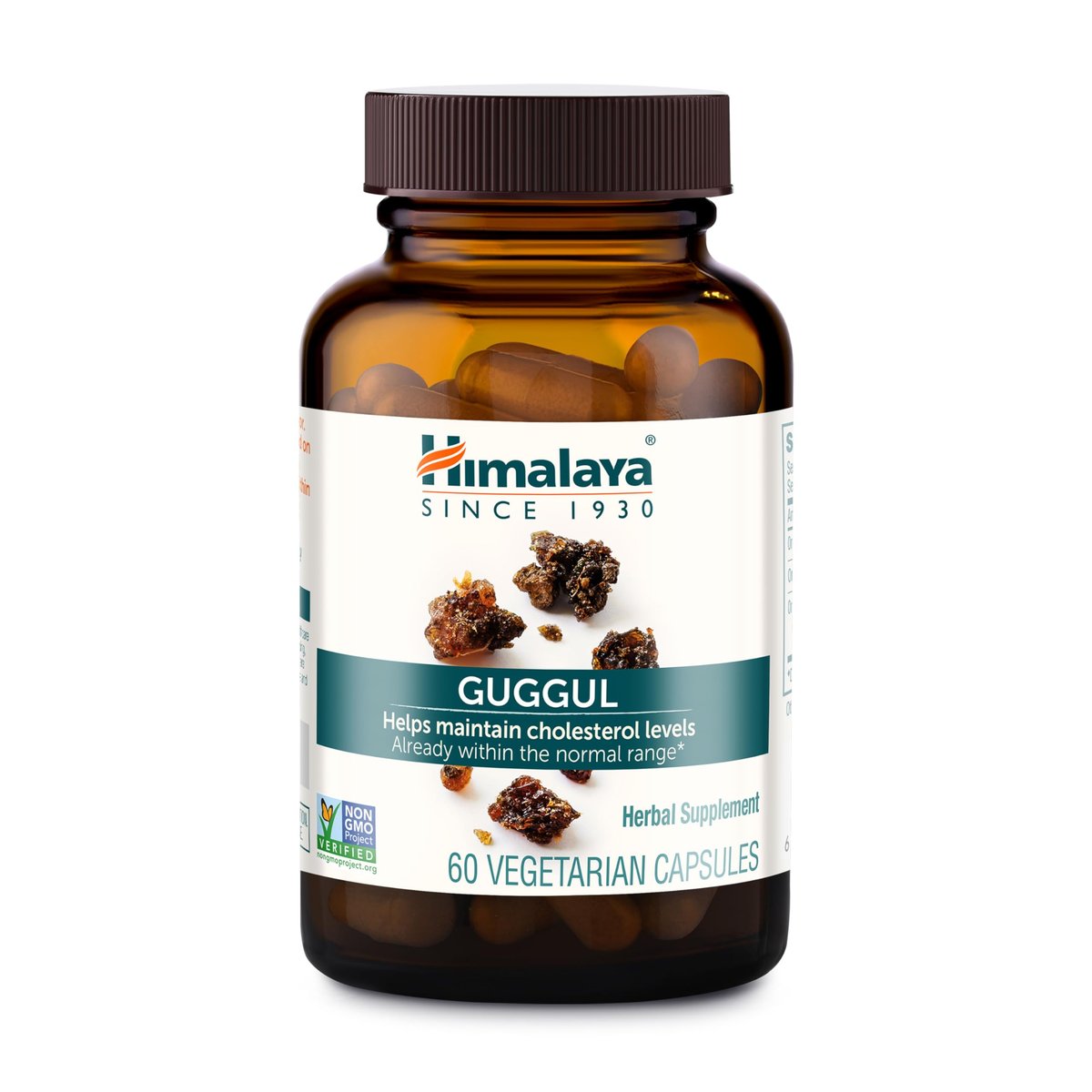 Himalaya Guggul – Pflanzliche Leberunterstützung für Leberreinigung, Cholesterin, HDL & LDL – Vegan, Nicht-GVO, Glutenfrei, 720 mg, 60 Kapseln