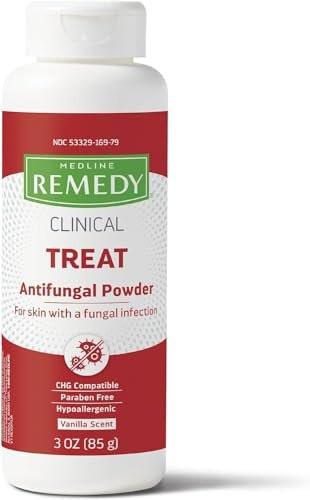 Medline Remedy Phytoplex Antimykotikum Puder mit Miconazolnitrat, leicht parfümiert, 85 g Flasche
