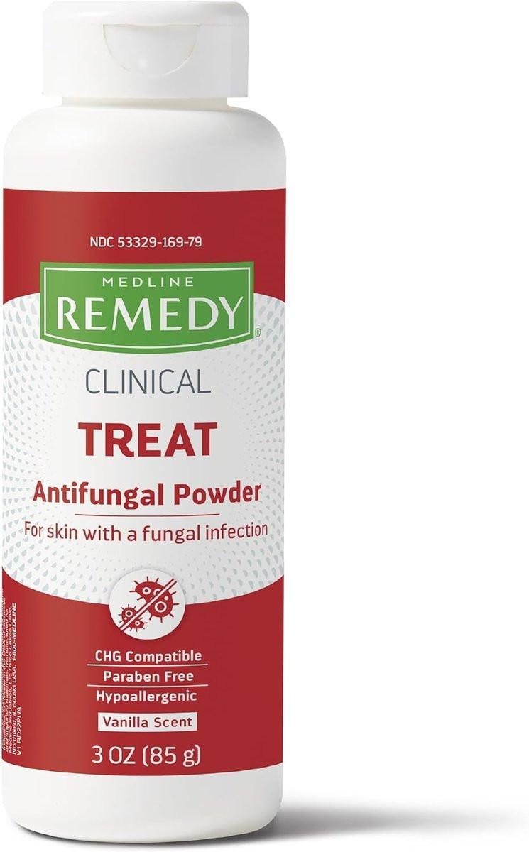 Medline Remedy Phytoplex Antimykotikum Puder mit Miconazolnitrat, leicht parfümiert, 85 g Flasche