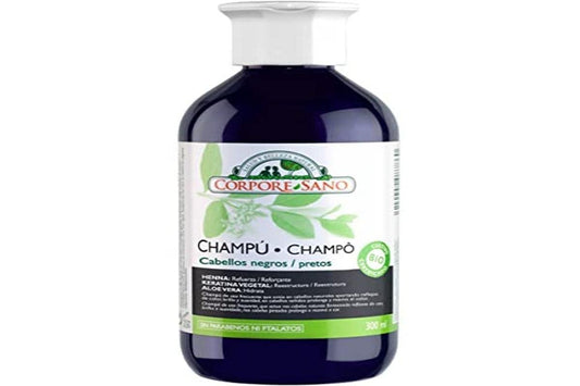 Corpore Sano Champú Henna Palo Campeche 300 ml – Natürliche Haarpflege für kräftiges Haar