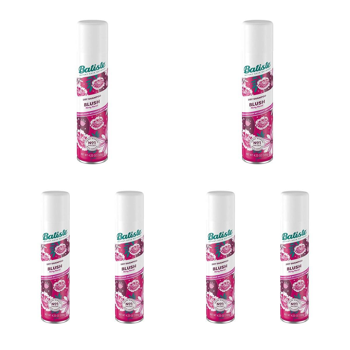 Batiste Trockenshampoo Blush – 6er Pack (6 x 6,73 oz) – Frisches Haar ohne Wasser