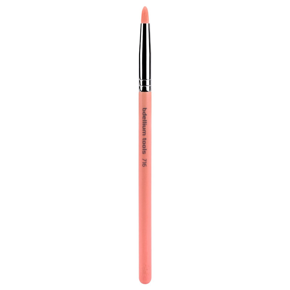 Bdellium Tools Professioneller Make-up-Pinsel – Pink Bambu Serie 716 Smoky Eyeliner – mit weichen Synthetikfasern, für dicke Lidstriche (Pink, 1 Stück)