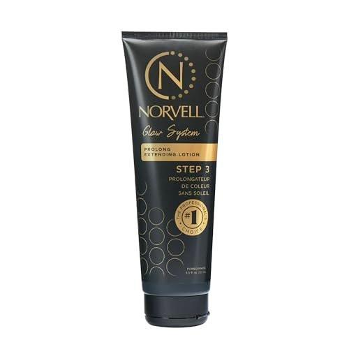 Norvell Prolong Selbstbräuner Color Extender Feuchtigkeitslotion 8,5 fl oz – Hydratisierender Bräunungsverlängerer für länger anhaltende Farbe, gleichmäßiges Verblassen und natürliche Selbstbräune