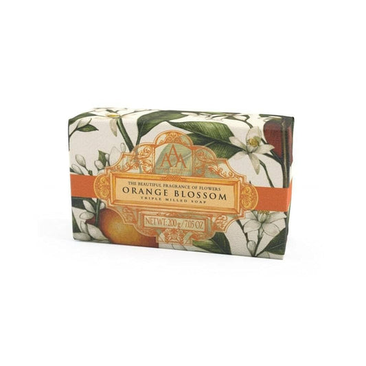 AAA by Somerset Triple Milled Seife, Orangenblüte, Orange, 200 g / 7,05 oz – Handgemachte Luxusseife