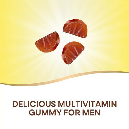 Nature's Way Alive! Men's Gummie-Multivitamin – Unterstützt Herzgesundheit und Muskelfunktion mit vollem B-Vitamin-Komplex, 75 Gummibärchen (Orange, Traube, Kirsche)