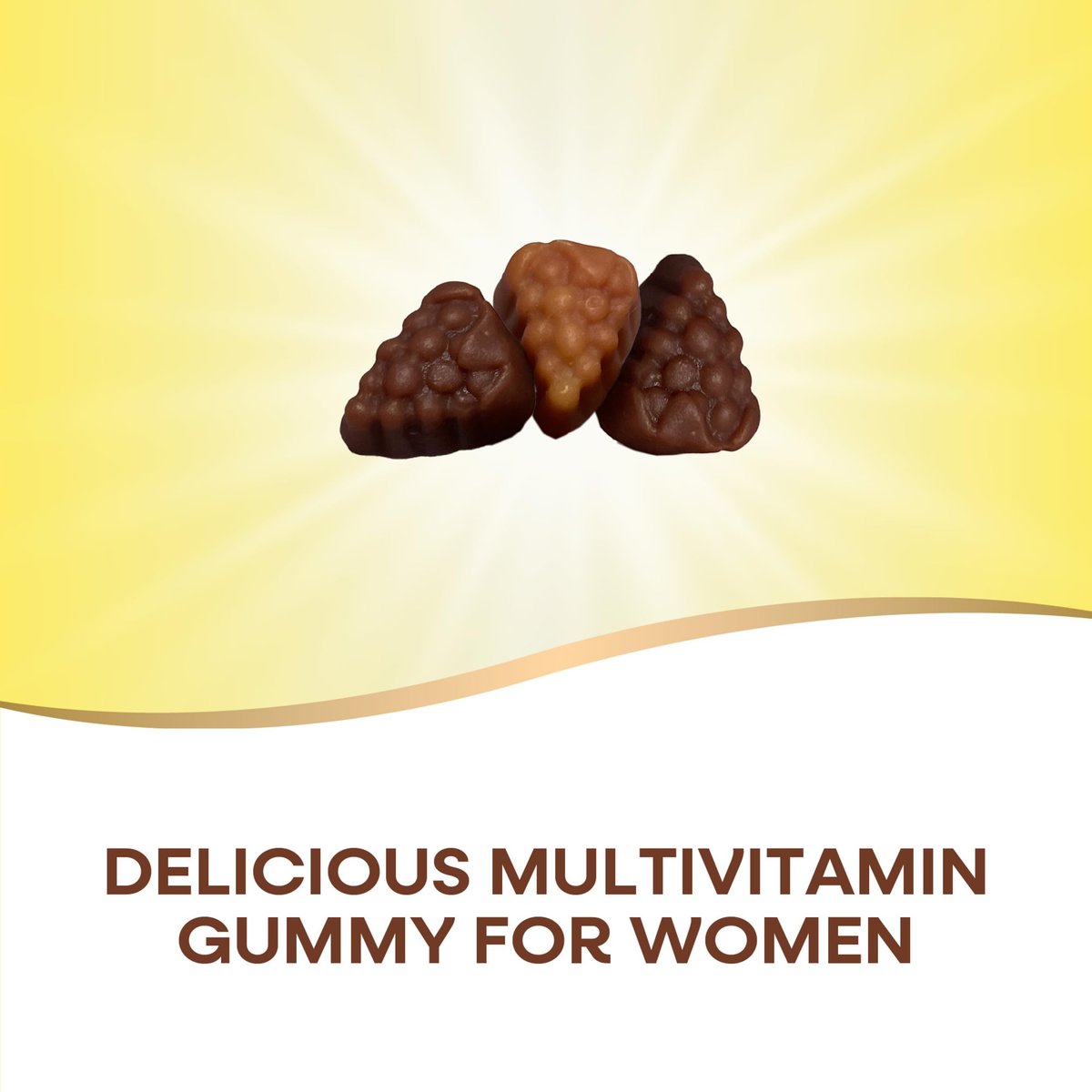 Nature's Way Alive! Premium Frauen Multivitamin Gummis – Unterstützt den Energiestoffwechsel* und die Muskelfunktion* mit B-Vitaminen, Geschmacksrichtungen Traube, Kirsche & Blaubeere-Acai, 75 Gummis (Verpackung kann variieren)