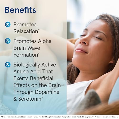 Jarrow Formulas® Theanine 100 mg – Nahrungsergänzungsmittel, 60 Kapseln, 60-Tage-Versorgung