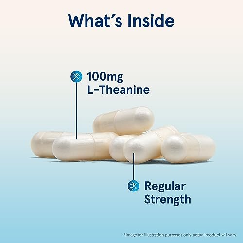 Jarrow Formulas® Theanine 100 mg – Nahrungsergänzungsmittel, 60 Kapseln, 60-Tage-Versorgung