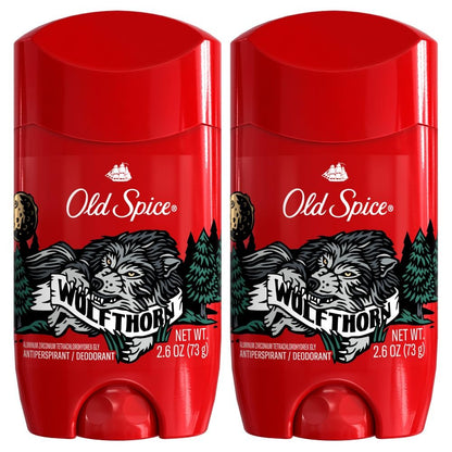 Old Spice Wild Collection Invisible Solid Antiperspirant Deodorant, Wolfthorn, 2,6 Unzen (Pack mit 2)