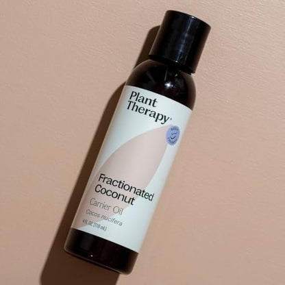 Plant Therapy Fraktioniertes Kokosöl für Haut, Haare, Körper, Verdünnung ätherischer Öle, 100% reiner, natürlicher Feuchtigkeitsspender, Massage- & Aromatherapie-Trägeröl, 118 ml
