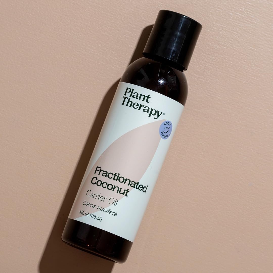 Plant Therapy Fraktioniertes Kokosöl für Haut, Haare, Körper, Verdünnung ätherischer Öle, 100% reiner, natürlicher Feuchtigkeitsspender, Massage- & Aromatherapie-Trägeröl, 118 ml