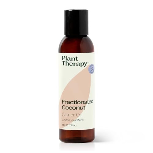 Plant Therapy Fraktioniertes Kokosöl für Haut, Haare, Körper, Verdünnung ätherischer Öle, 100% reiner, natürlicher Feuchtigkeitsspender, Massage- & Aromatherapie-Trägeröl, 118 ml