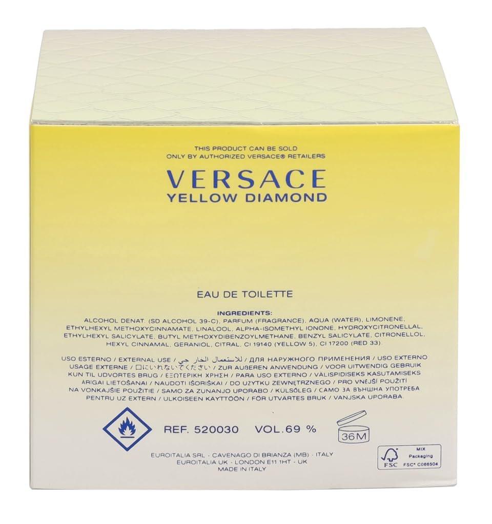 Versace Yellow Diamond Eau De Toilette 50 ml – Frischer Blütenduft für Frauen