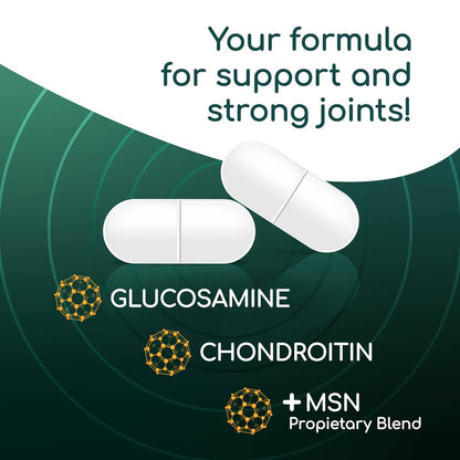 X Ray High Potency Gelenk Gesundheitsergänzung mit Glucosamin 1500mg, Chondroitin 300mg, MSM 120mg – Unterstützt gesunde Gelenke, Knochen & Knorpel – 50 Kapseln