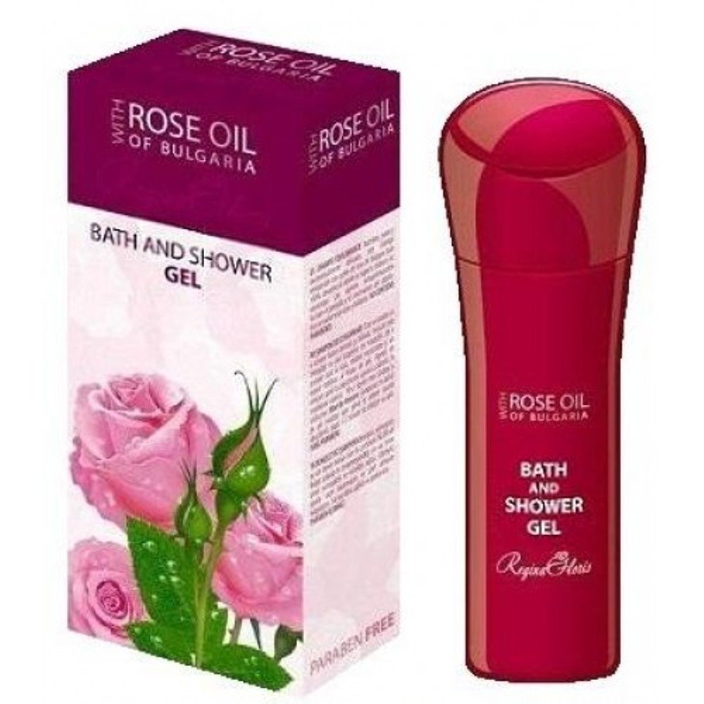 Regina Floris Dusch- und Badegel mit 100 % reinem bulgarischem Rosenöl 230ml