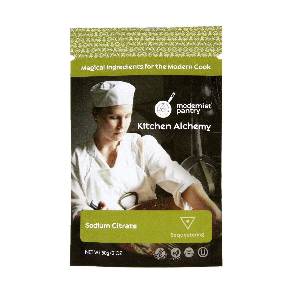 Reines Natriumcitrat ⊘ Non-GMO, glutenfrei, vegan, OU koscher zertifiziert (Molekularküche) - 50g/2oz