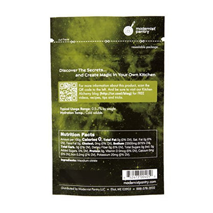 Reines Natriumcitrat ⊘ Non-GMO, glutenfrei, vegan, OU koscher zertifiziert (Molekularküche) - 50g/2oz
