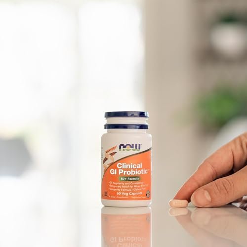 NOW Foods Klinisches GI-Probiotikum, 50+ Formel, Stammgeprüft, 60 Vegane Kapseln