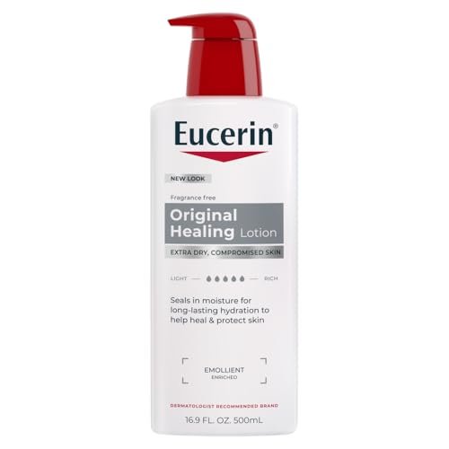 Eucerin Original Healing Reichhaltige Körperlotion für extrem trockene, geschädigte Haut, pflegende Feuchtigkeitscreme, 500 ml Flasche