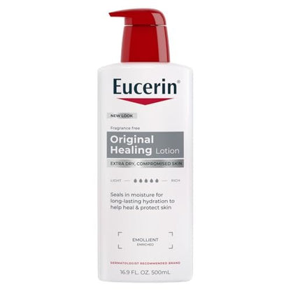 Eucerin Original Healing Reichhaltige Körperlotion für extrem trockene, geschädigte Haut, pflegende Feuchtigkeitscreme, 500 ml Flasche