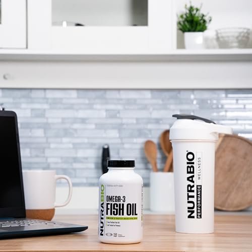 NutraBio Omega 3 Fischöl Kapseln, 2.000 mg, 150 Softgels – EPA DHA Omega-3-Fettsäuren zur Unterstützung eines gesunden Herzens
