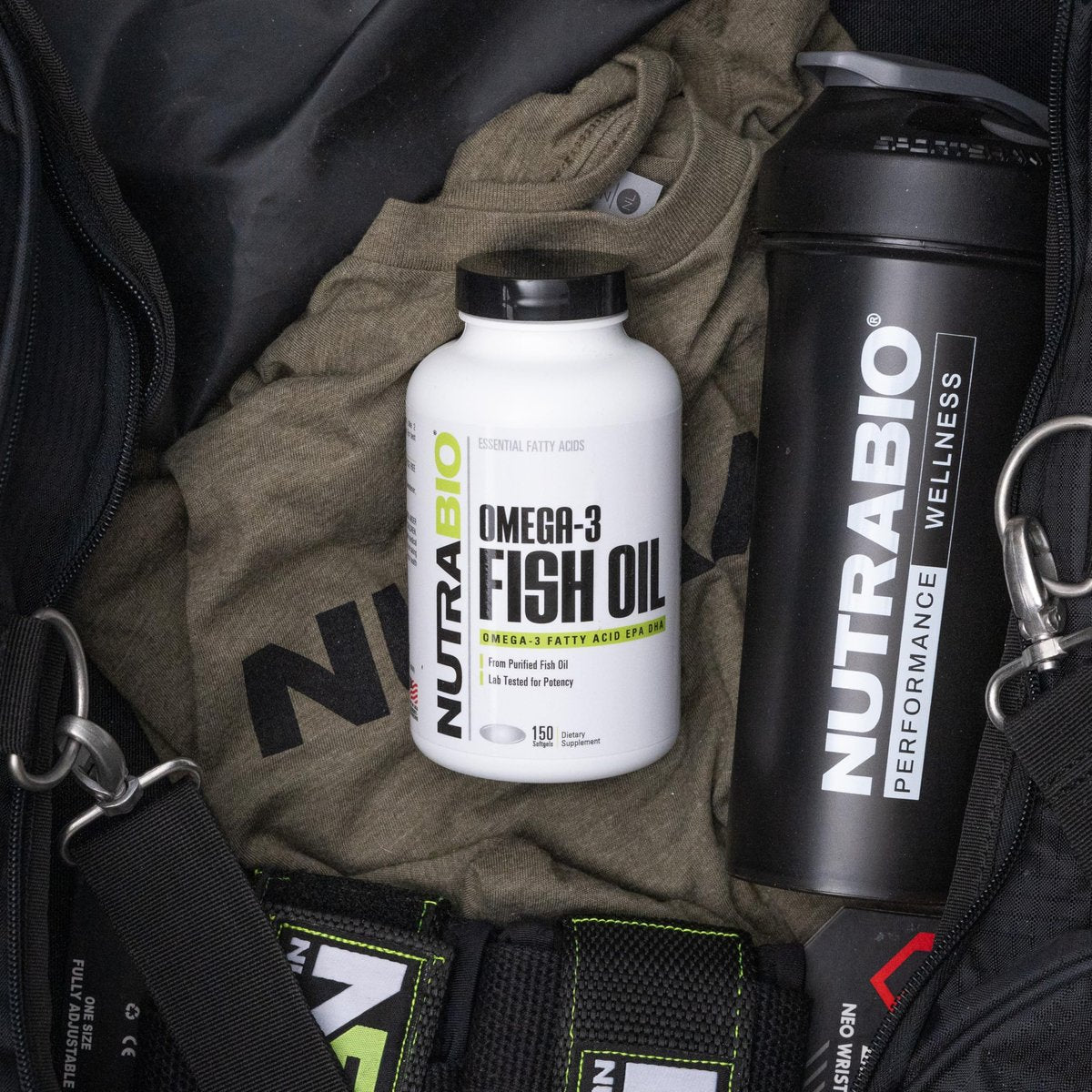 NutraBio Omega 3 Fischöl Kapseln, 2.000 mg, 150 Softgels – EPA DHA Omega-3-Fettsäuren zur Unterstützung eines gesunden Herzens