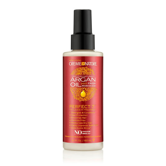 Creme of Nature Perfect 7™ Leave-In Treatment 7-in-1 Spray mit Arganöl, Frizz-Kontrolle, Hitzeschutz, entwirrt, 5,1 fl oz