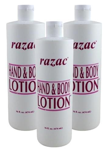 Razac Hand & Body Lotion 16oz (3er Pack) – Feuchtigkeitsspendende Körperlotion für trockene Haut