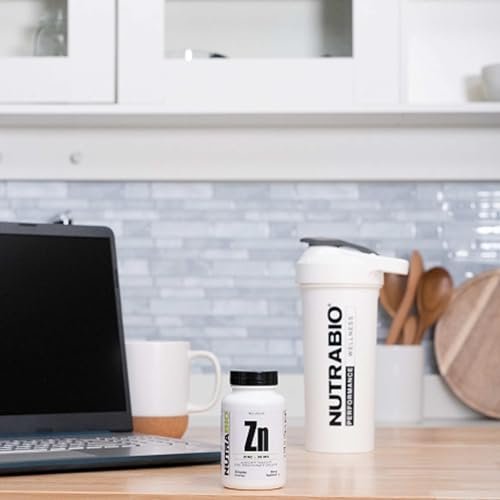 NutraBio Zinc Chelat Mineralergänzung – 30 mg Zink pro Kapsel, 120 Portionen für Wachstum, Entwicklung und Immunsystem