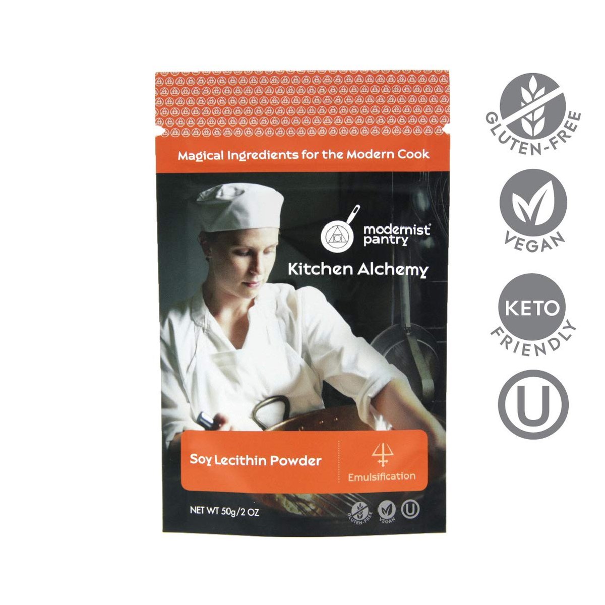 Reines Sojalecithin-Pulver, vegan, OU Kosher zertifiziert - 50g/2oz