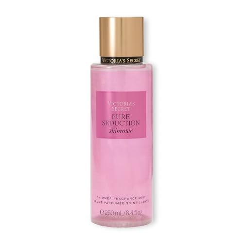 Victoria's Secret Pure Seduction Shimmer Körperspray für Frauen – Noten von Pflaumensaft und zerstoßener Freesie (250 ml)
