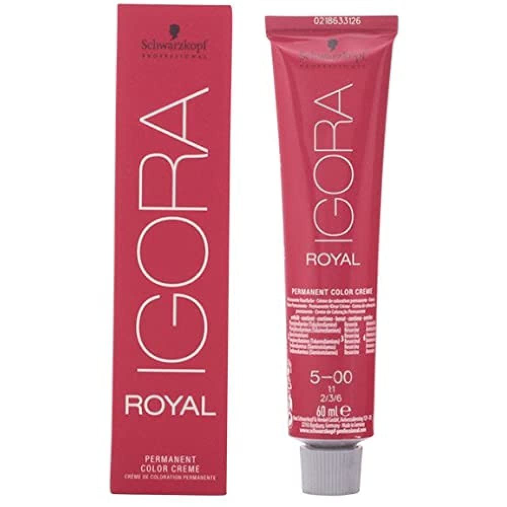 Schwarzkopf Professional Igora Royal 5-00 Hellbraun Natur Extra – 60 ml Permanente Haarfarbe
