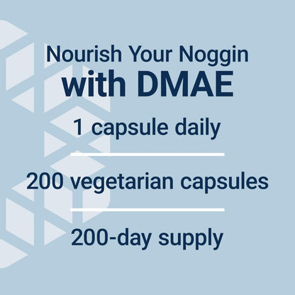 Life Extension DMAE Bitartrat – Unterstützt die Neurotransmitter-Produktion, 6-Monats-Vorrat, glutenfrei, nicht-GVO, vegetarisch, 200 Kapseln