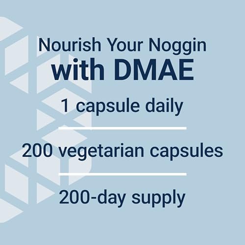 Life Extension DMAE Bitartrat – Unterstützt die Neurotransmitter-Produktion, 6-Monats-Vorrat, glutenfrei, nicht-GVO, vegetarisch, 200 Kapseln