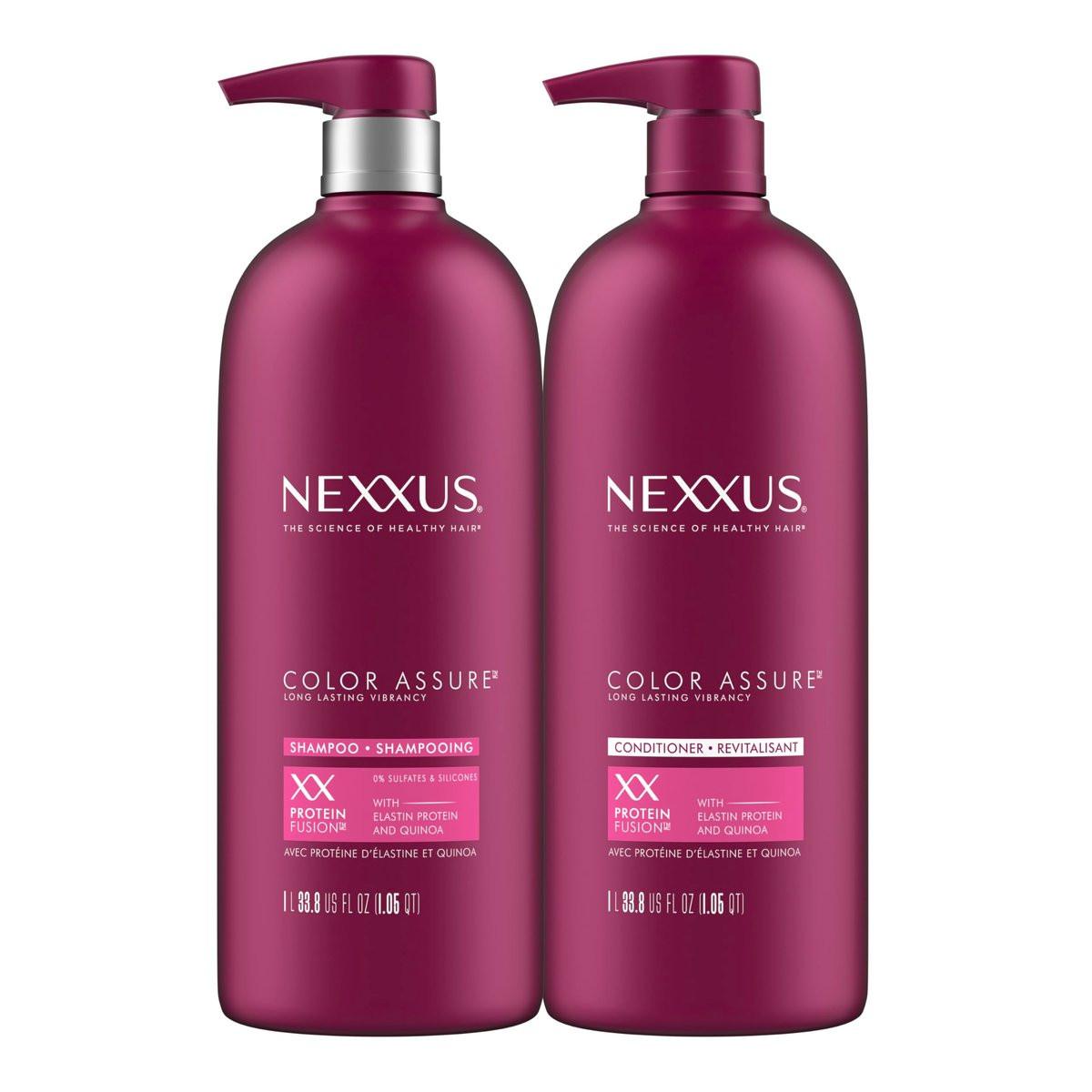 Nexxus Color Assure Shampoo und Conditioner für coloriertes Haar – Farbschutz für bis zu 40 Wäschen, 33,8 oz, 2er-Pack