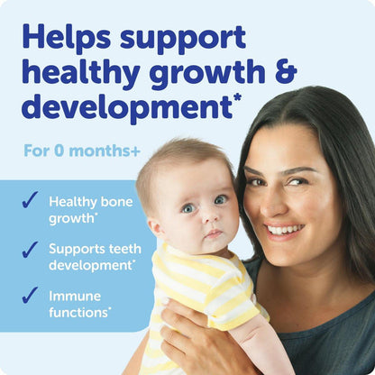 Ddrops Baby 400 IE Vitamin D Tropfen – 60 Tropfen (1,7 ml) für gesunde Knochen und Immunsystem