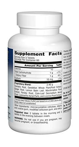 Planetary Herbals Stone Free 820 mg – Kräuterunterstützung für Nieren und Gallenblase, 180 Tabletten