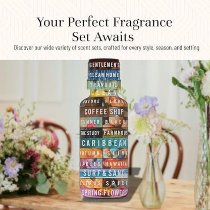 P&J Trading Duftöl Blumen-Set | Veilchen, Jasmin, Rose, Flieder, Freesie und Gardenie Duftöle für Kerzenherstellung, Seifenherstellung, Diffuseröle