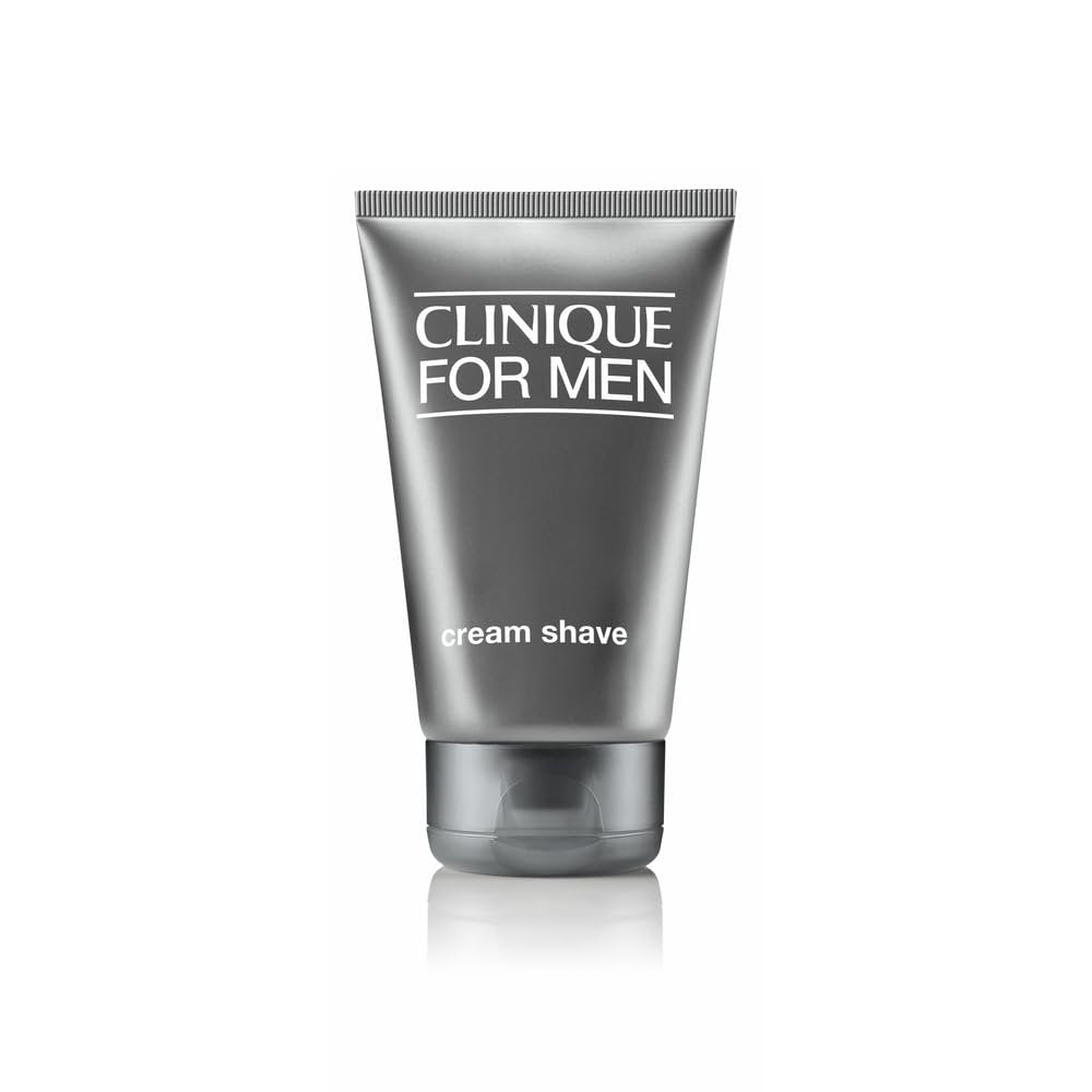 Clinique For Men Cream Shave Rasiercreme | Reichhaltige Formel für trockene Haut | Feuchtigkeitsspendend | Erweicht den Bart + Beruhigt, 125 ml