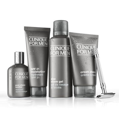 Clinique For Men Cream Shave Rasiercreme | Reichhaltige Formel für trockene Haut | Feuchtigkeitsspendend | Erweicht den Bart + Beruhigt, 125 ml